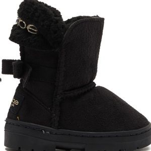 🆕 | Bebe | Baby Girl Faux Fur Black Boots | Size 6 (Toddler)